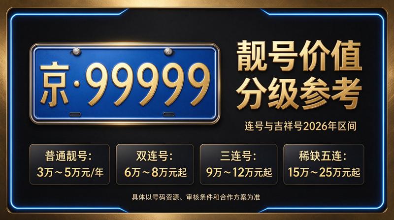 闲置车牌指标价格明细表 2026